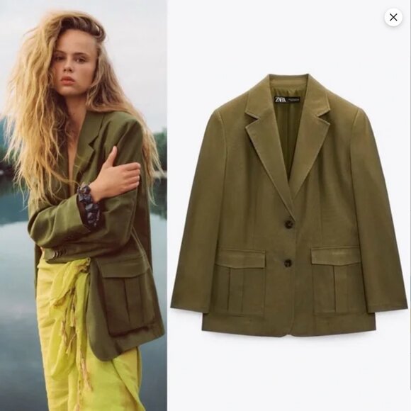 Zara Jackets & Blazers - Zara Blazer with Patch Pockets